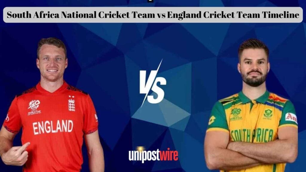 South Africa National Cricket Team vs England Cricket Team Timeline