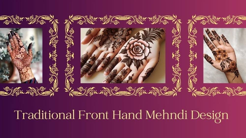 Traditional Front Hand Mehndi Design