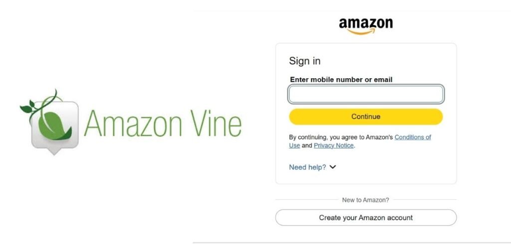 Amazon vine login