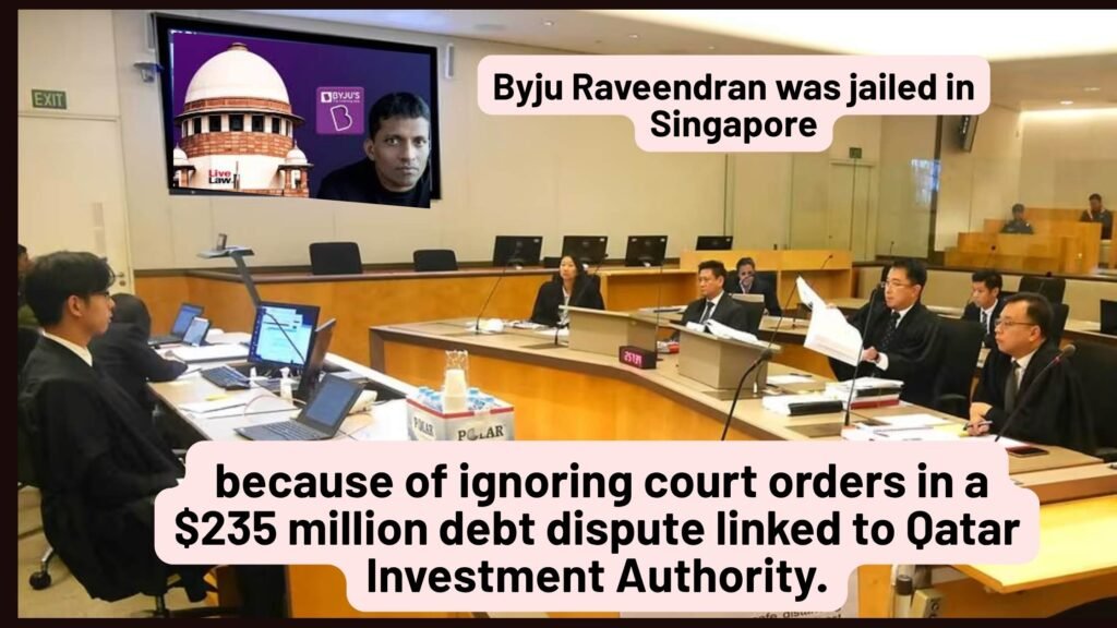 Byju Raveendran during ongoing legal controversy over Singapore court debt dispute