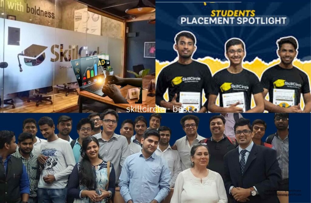 Student receiving digital marketing certification"