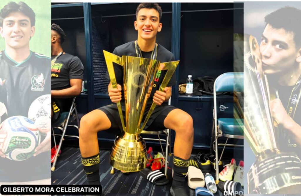 Gilberto Mora celebration